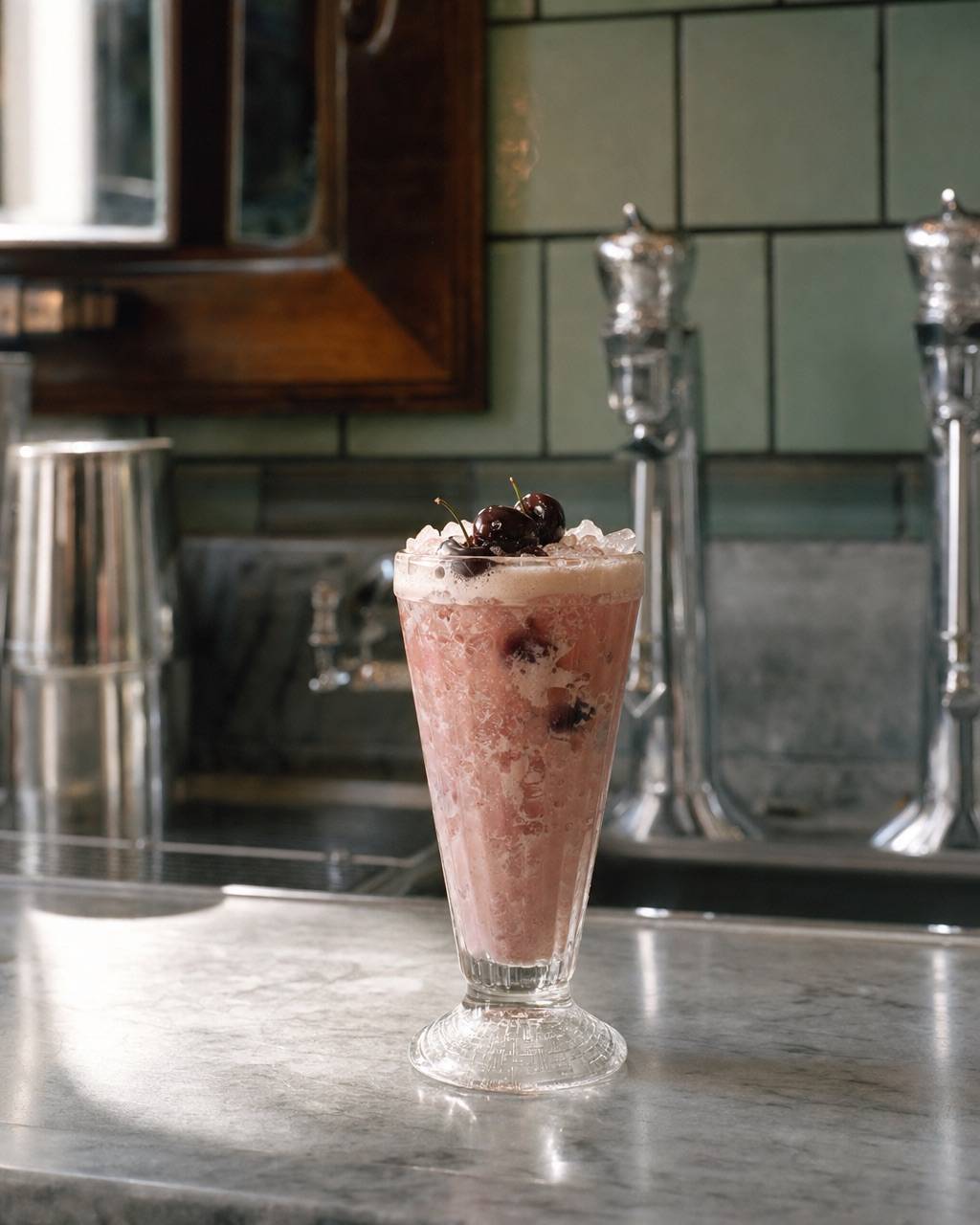 Cherry Cream Soda: Vanilla cream soda with dark cherries.