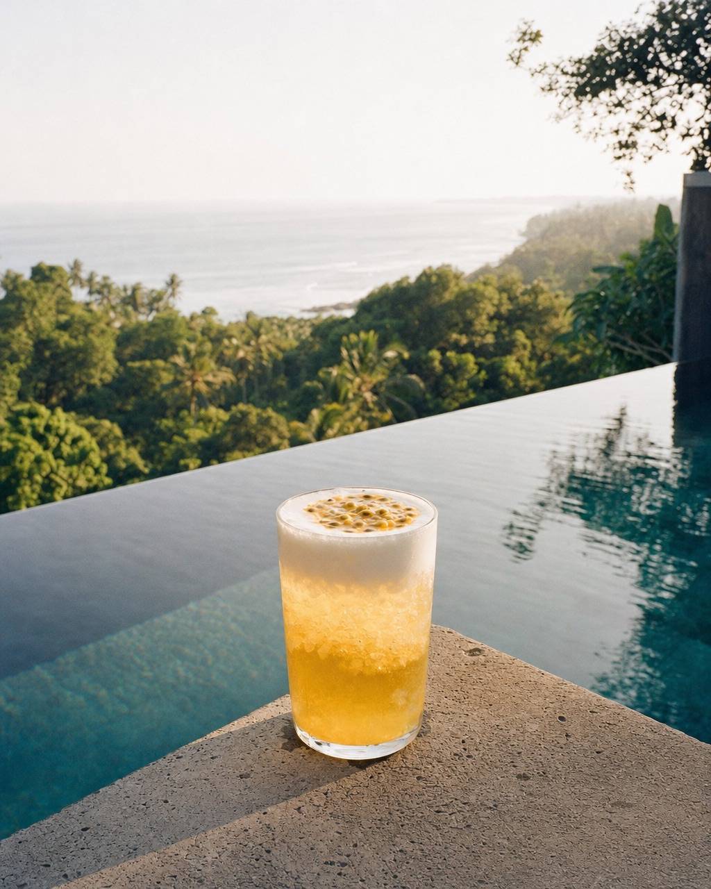 Passion Fruit Coconut Cloud: Tart passion fruit under coconut cold foam.