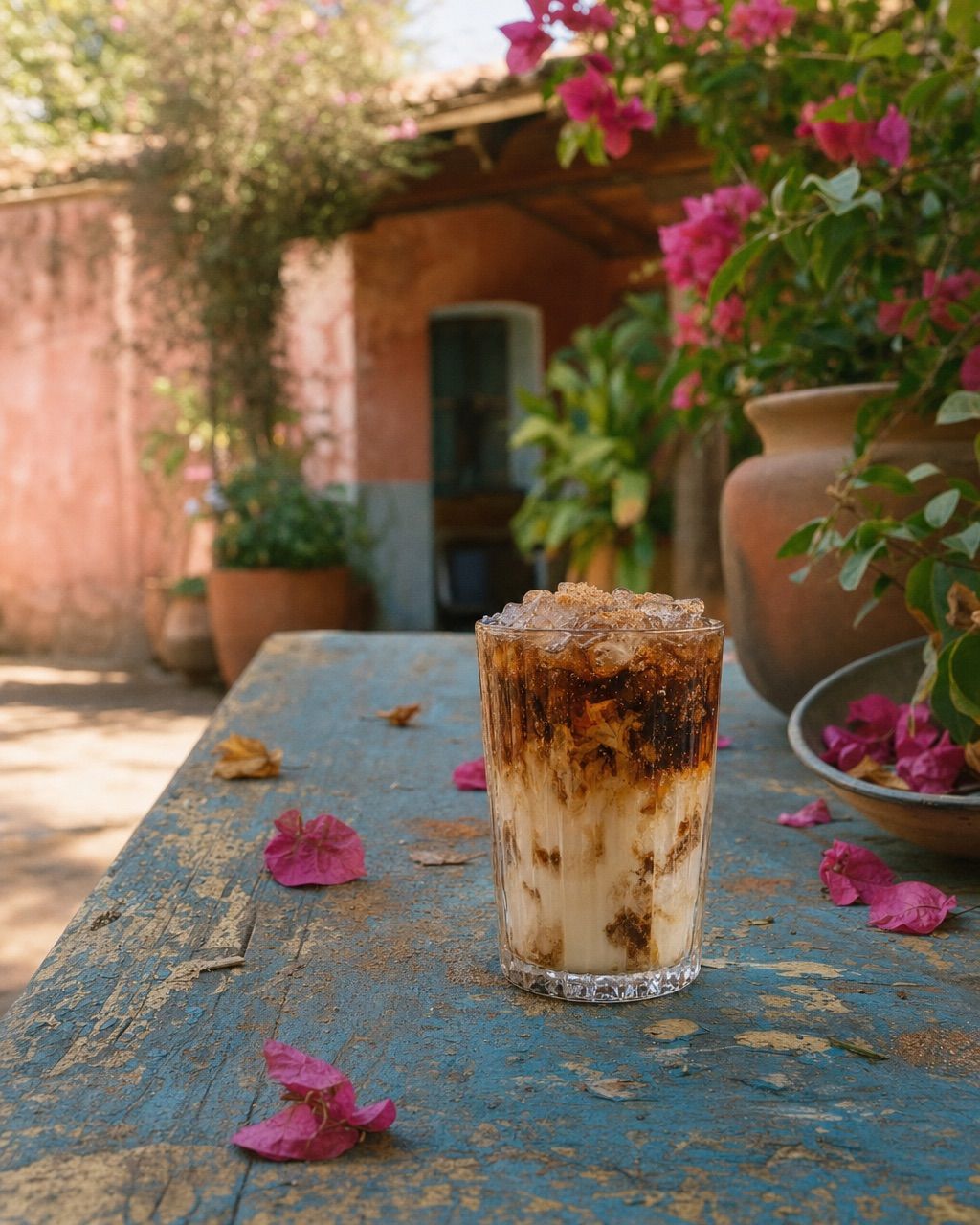 Horchata Cola: Cinnamon rice milk swirled into cola.