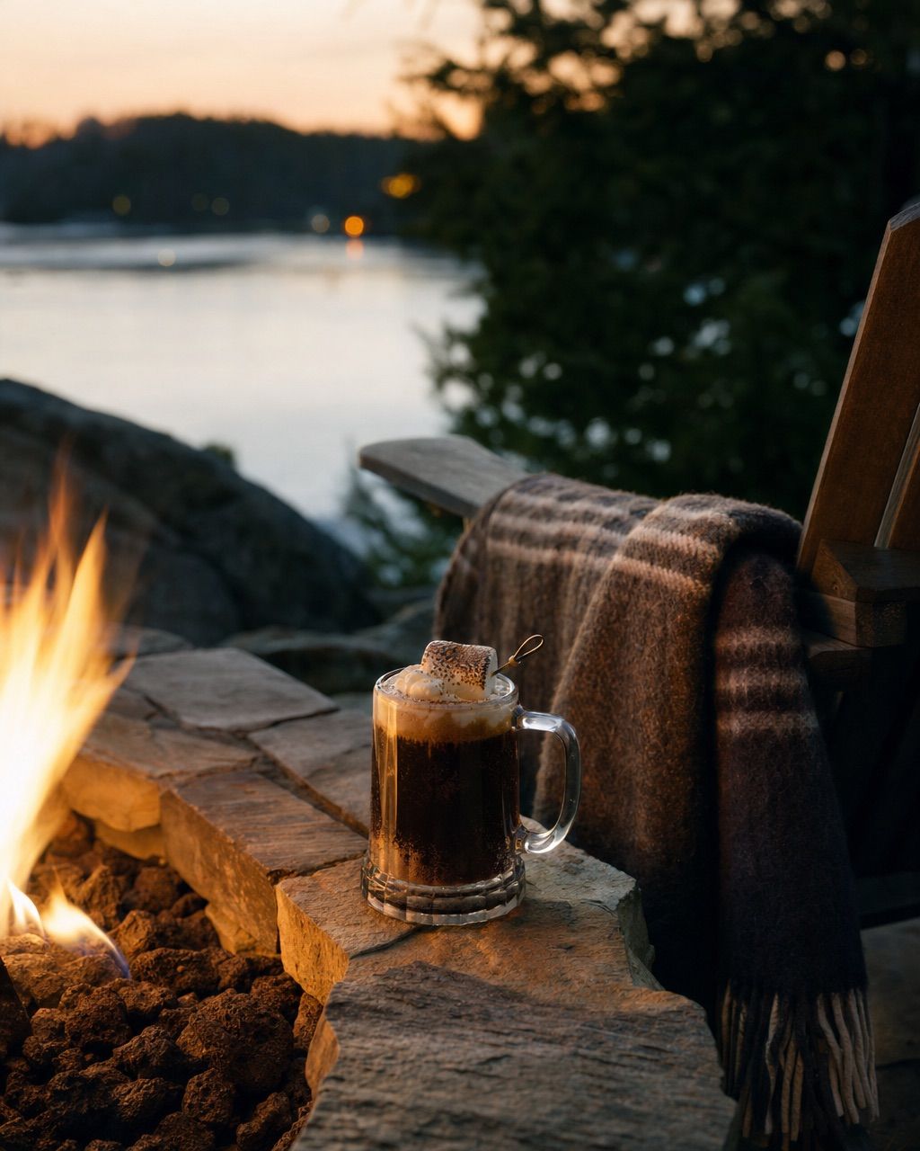 Toasted Marshmallow Root Beer: Campfire marshmallow, root beer and cream.