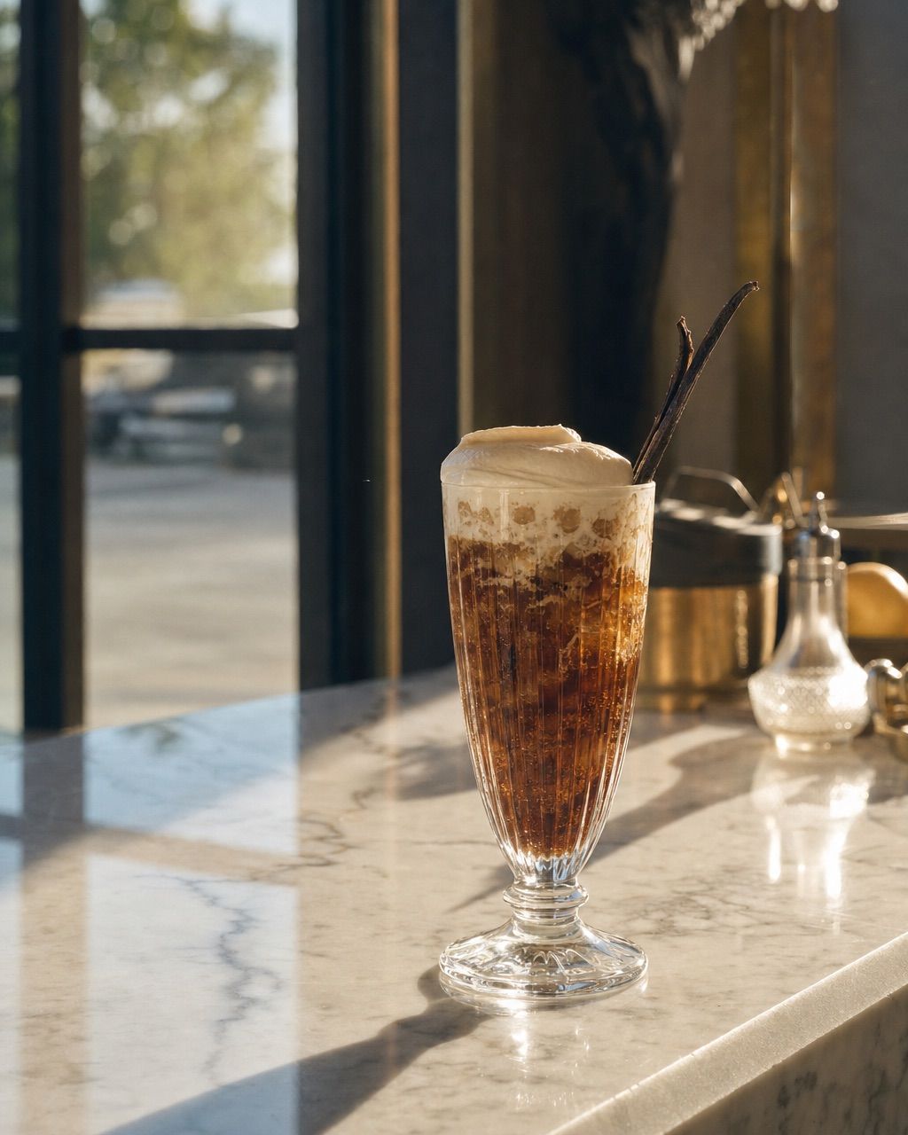 Vanilla Bean Cola: Real vanilla, cane-sugar cola and sweet cream.