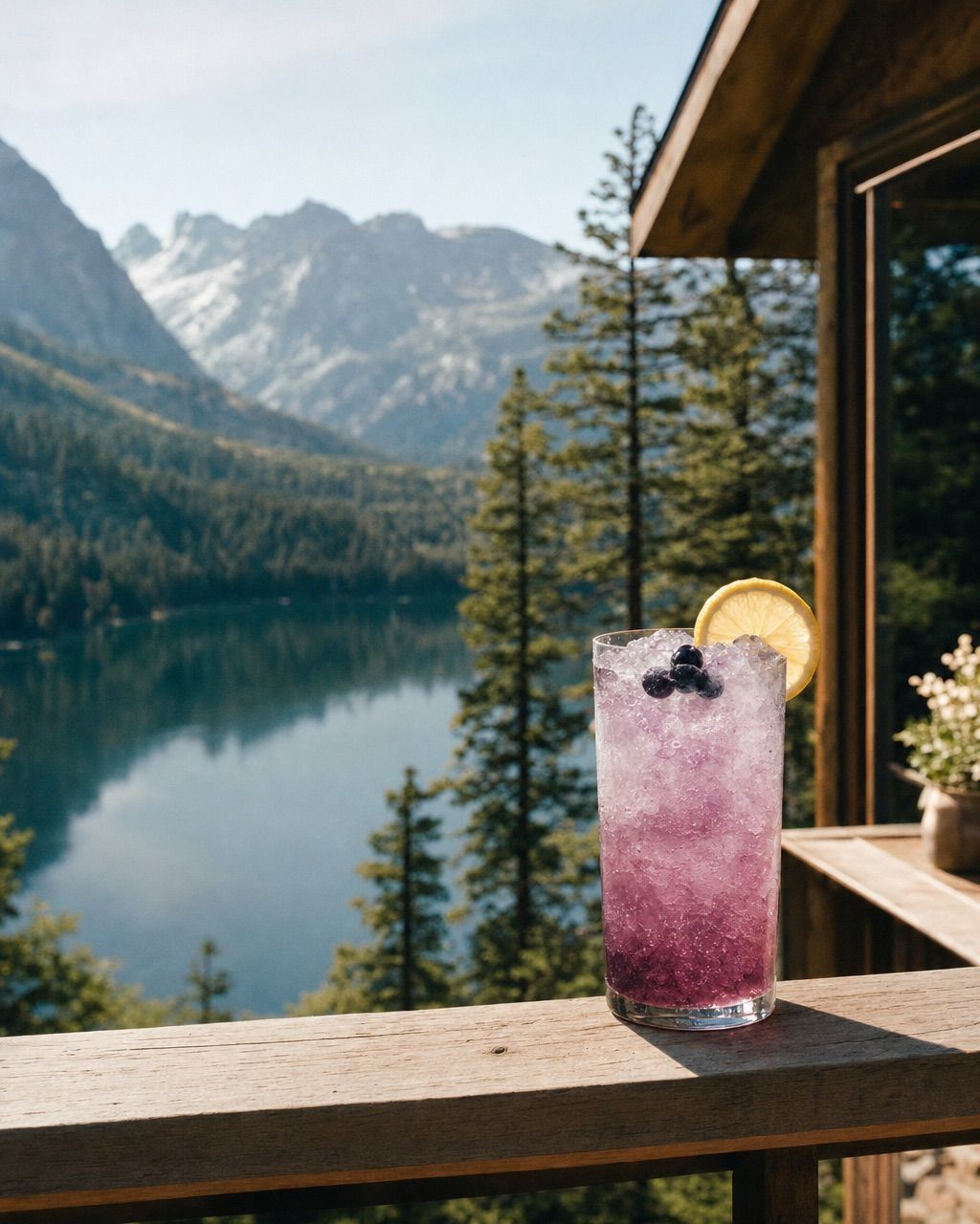 Huckleberry Lemonade Fizz: Wild mountain berries and sparkling lemonade.