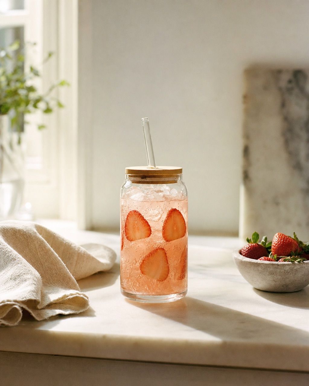 Skinny Strawberry Coconut: Sugar-free strawberry and coconut, all the flavor.